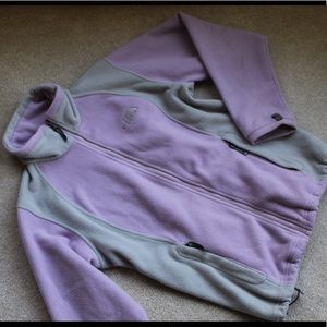 Purple north face zip up